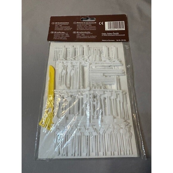 Vintage Faller Train Signs Diorama Plastic Signs with Decals - Picture 3 of 3